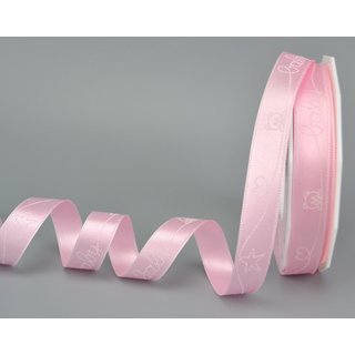 Dekoband BABY GIRL in HELLROSA 3 m x 15 mm Strngchen